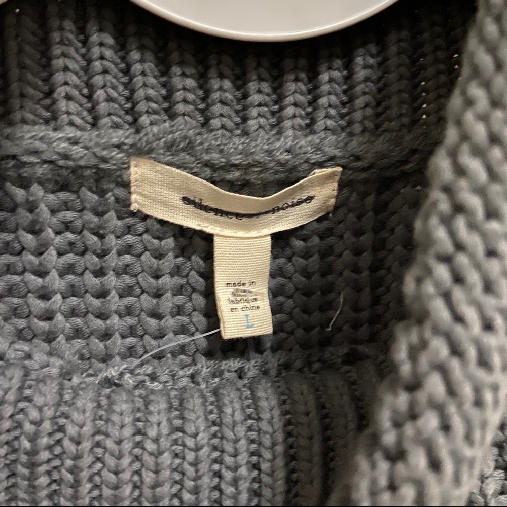 Silence + Noise Chainette Cropped Turtleneck Top - Picture 3 of 5